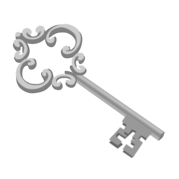 SVG Ornamented key