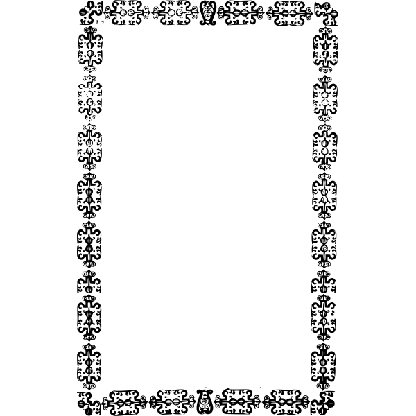 SVG Ornate black frame