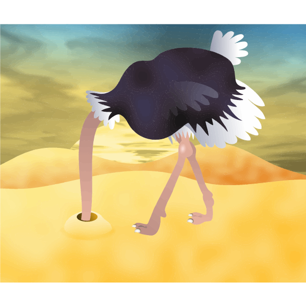 SVG Ostrich