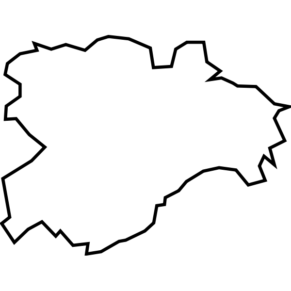 SVG Outline map of Castilla y Leon