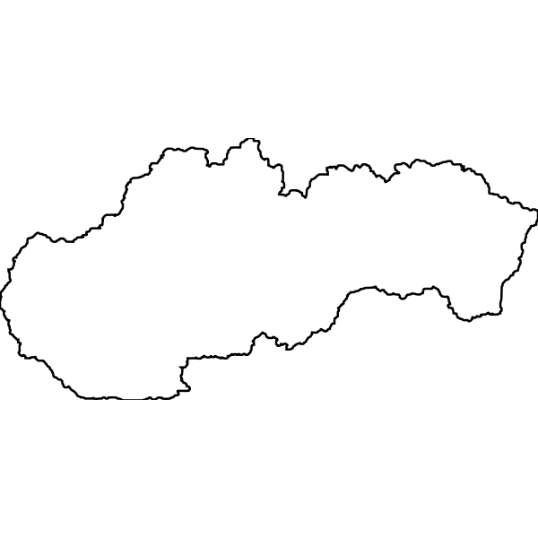 SVG Outline of Slovakia