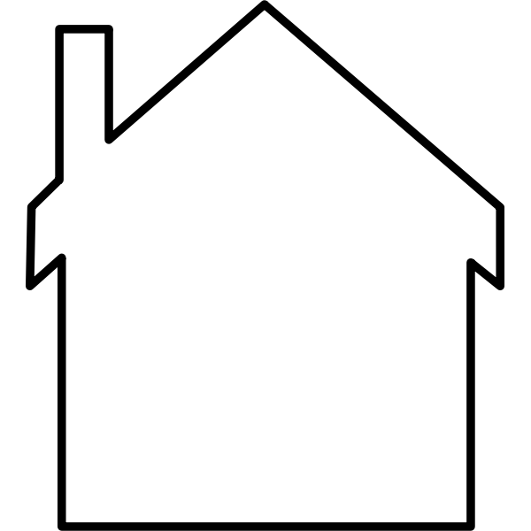 SVG Outline vector of a house