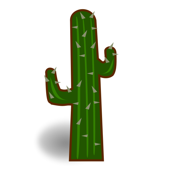 SVG Outlined cactus