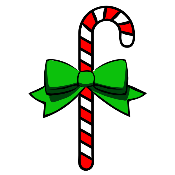 SVG Outlined candy cane