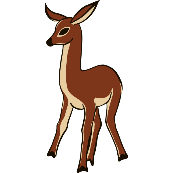 SVG Outlined deer