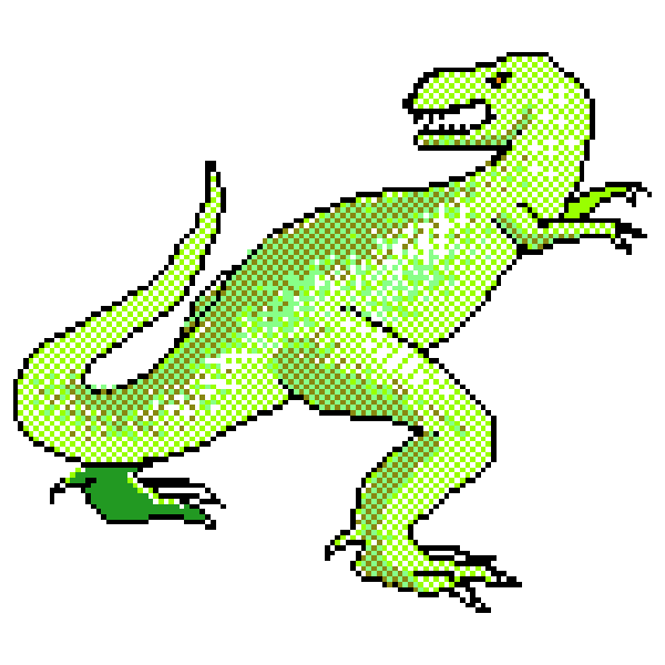 SVG Outlined dinosaur