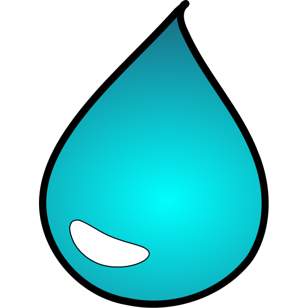 SVG Outlined drop