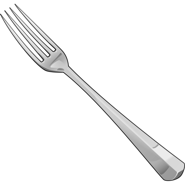 SVG Outlined fork image