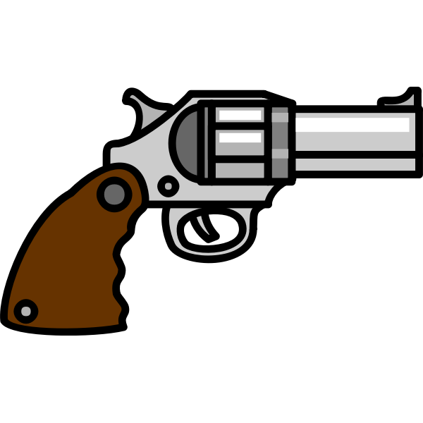 SVG Outlined gun