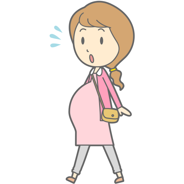 SVG Outlined image of pregnant lady