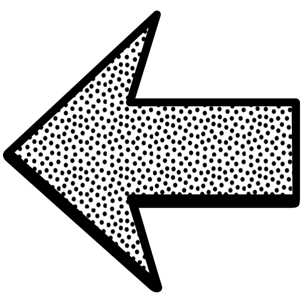 SVG Outlined left arrow