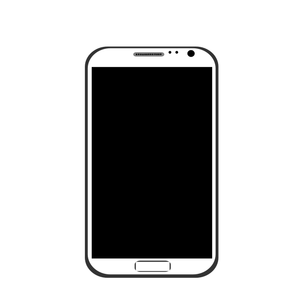 SVG Outlined mobile telephone
