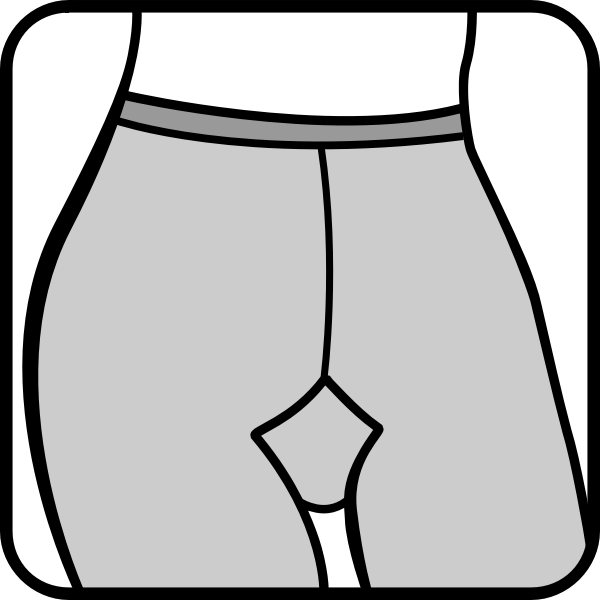 SVG Outlined pantyhose