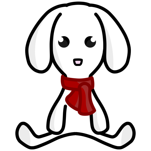 SVG Outlined rabbit