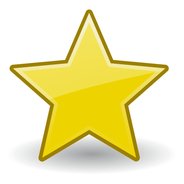 SVG Outlined star