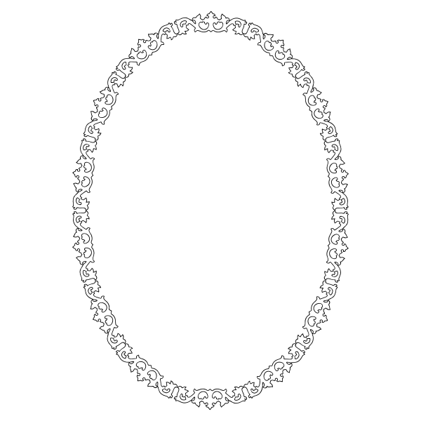 SVG Oval cadre