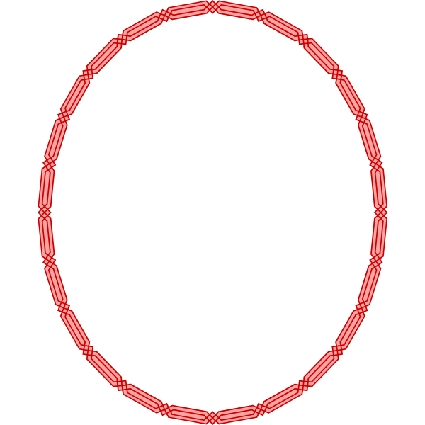 SVG Oval Egyptian frame