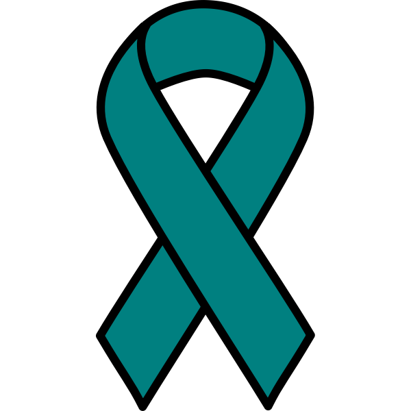 SVG Ovarian cancer Ribbon
