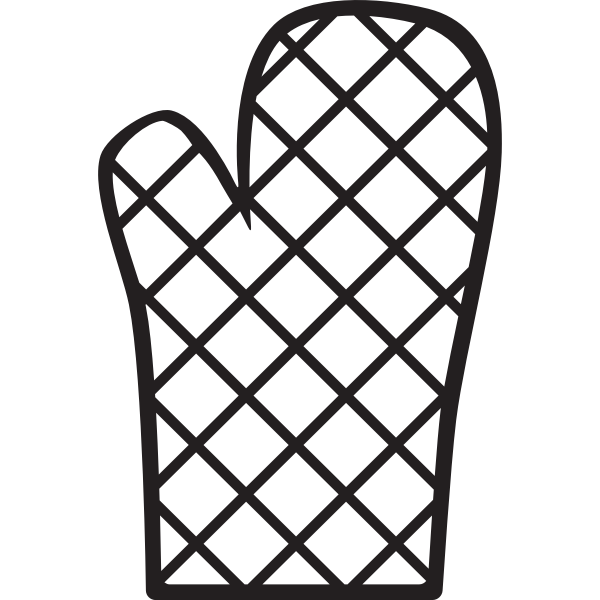 SVG Oven mitt icon