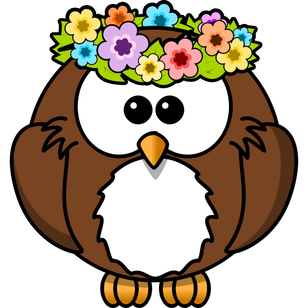 SVG Owl with garland