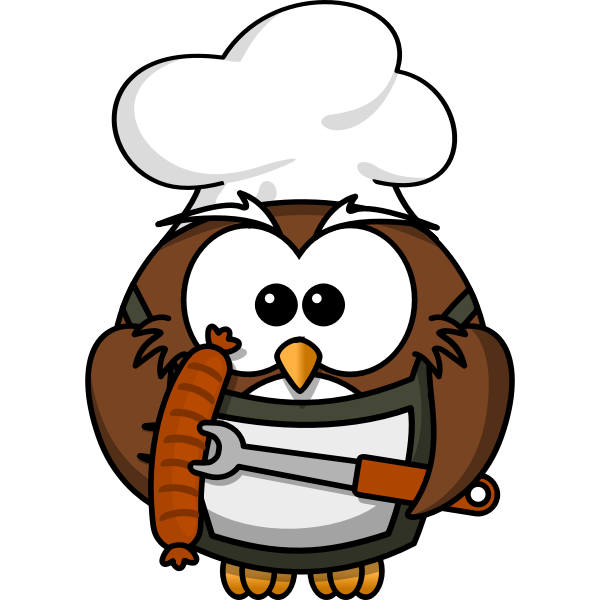 SVG Owl with sausage