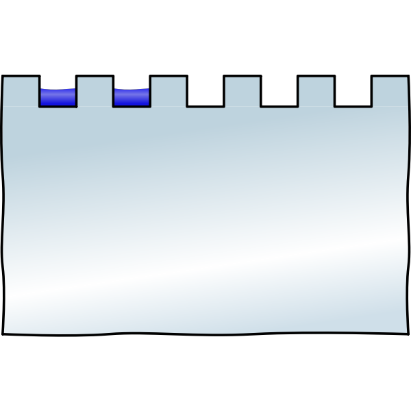 SVG PAA gel plate filled BLUE