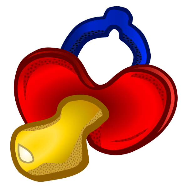 SVG pacifier - coloured
