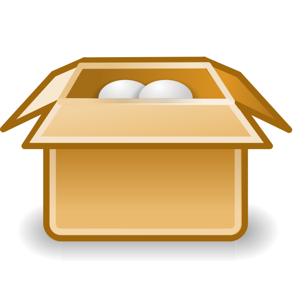 SVG Packaging box icon vector clip art