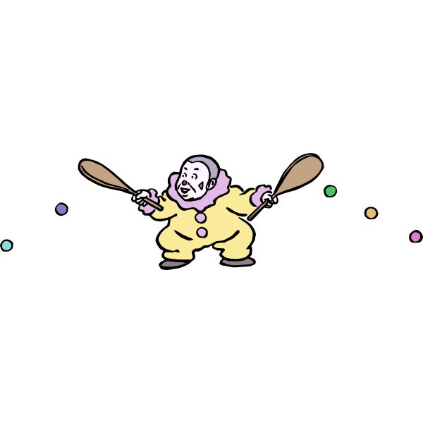 SVG Paddle clown