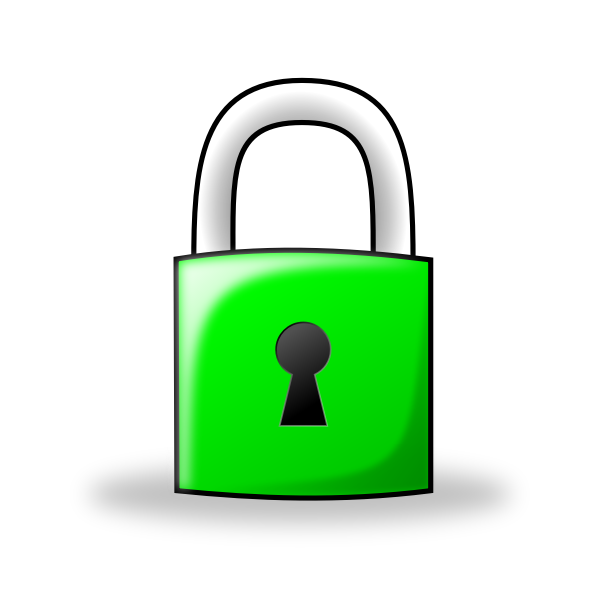 SVG padlock