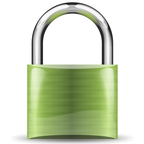 SVG Padlock olive color