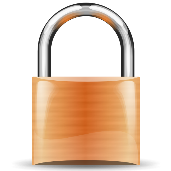 SVG padlock orange