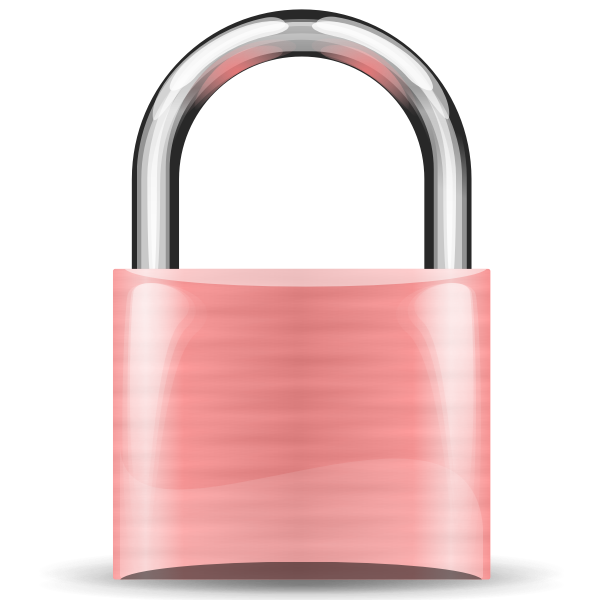 SVG padlock pink