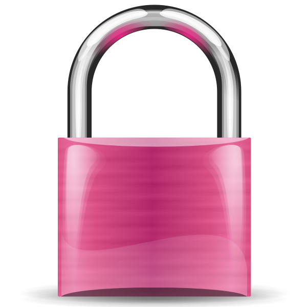 SVG padlock purple