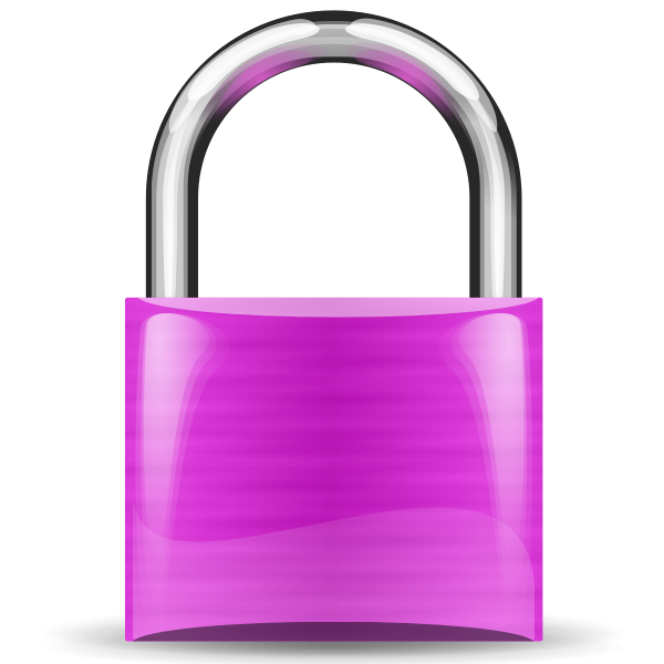 SVG padlock violet