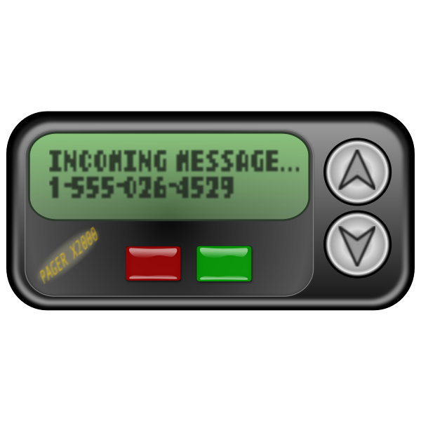 SVG Pager symbol