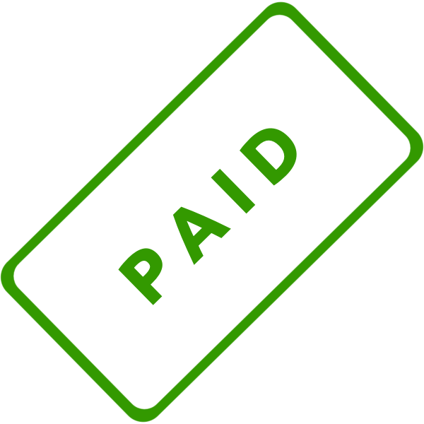 SVG Paid Business Stamp Vector