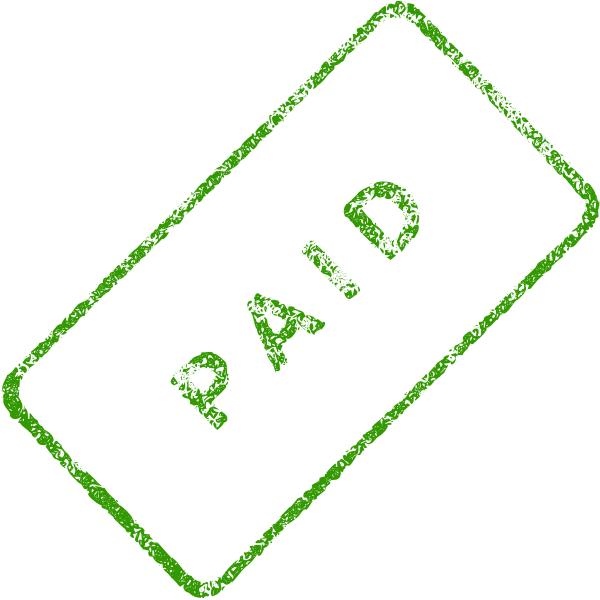 SVG Paid Stamp Vector