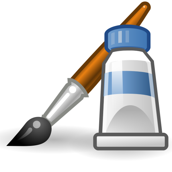 SVG Paint application for PC icon vector clip art