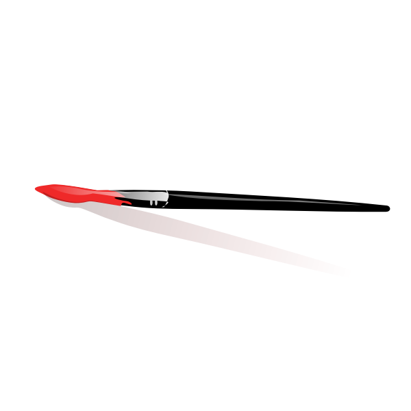 SVG Paint brush with shadow vector graphics