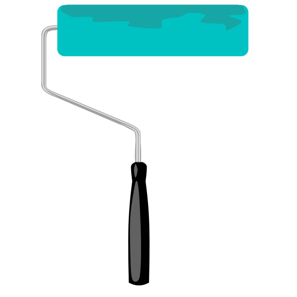 SVG Paint roller vector graphic