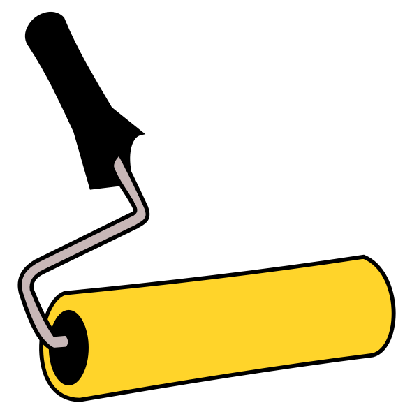 SVG Paint roller vector image