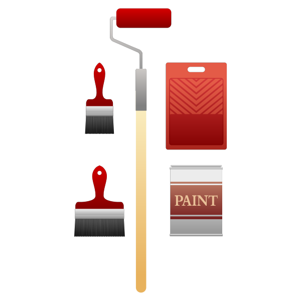 SVG Paint set vector clip art