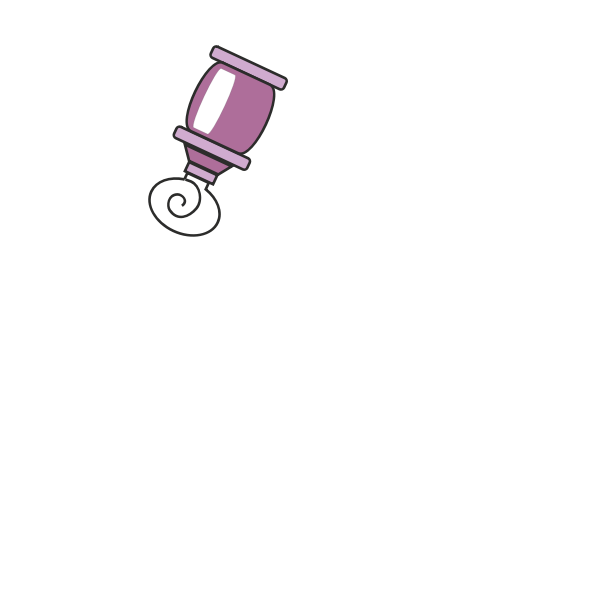 SVG Paint tube vector image