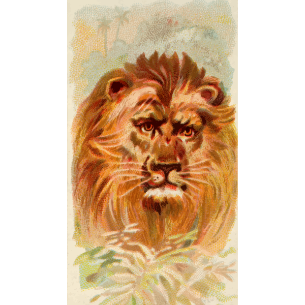 SVG Painted lion