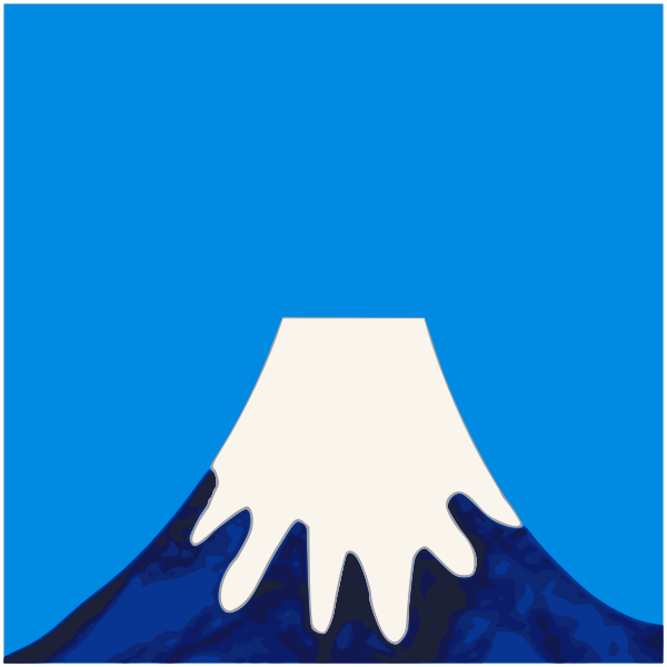 SVG Painted Mount Fuji