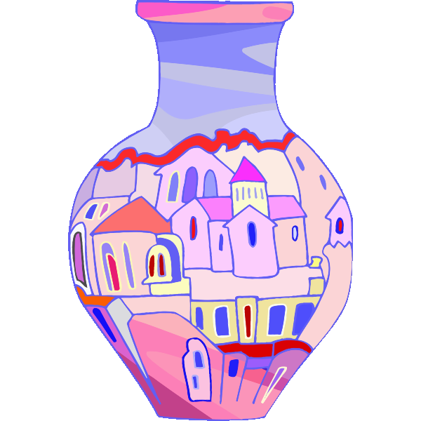 SVG Painted vase