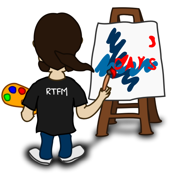 SVG Painter comic character vector image