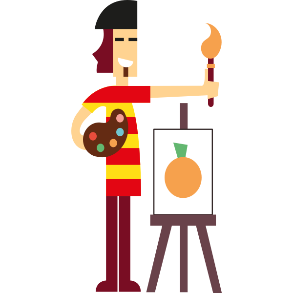 SVG Painter orange