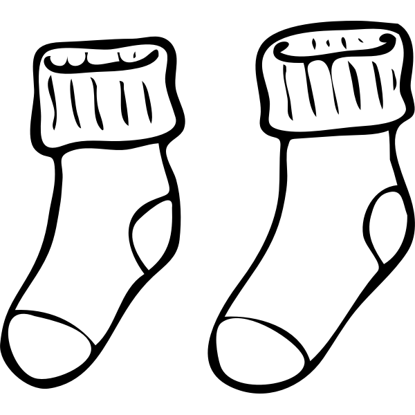 SVG Pair of socks vector image